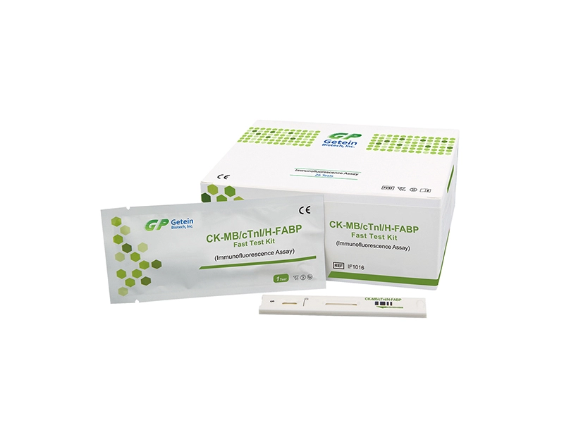 Kit de teste rápido CK-MB/cTnI/H-FABP (ensaio de imunofluorescência)