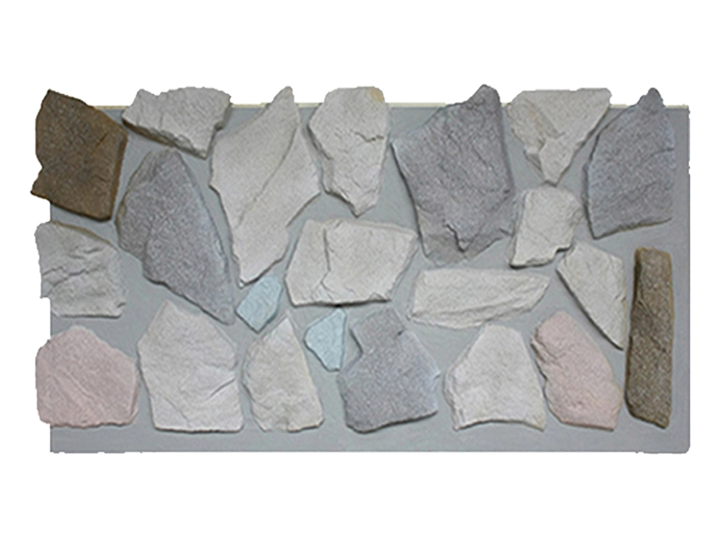 Painel de parede de pedra falso de decoração de poliuretano 3D