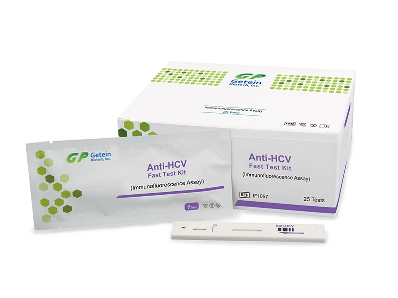 Kit de teste rápido anti-HCV (ensaio de imunofluorescência)