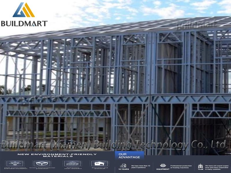 Estrutura de estrutura de aço leve personalizada CASA DE, estável e fácil de instalar