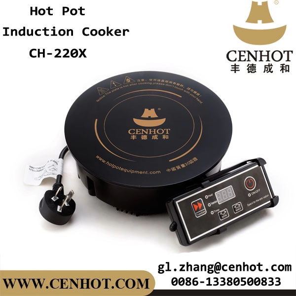 Panelas de restaurante CENHOT Cooktop de indução redonda para panela quente
