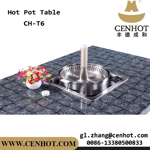 Mesa de panela quente para restaurante comercial CENHOT com panela quente