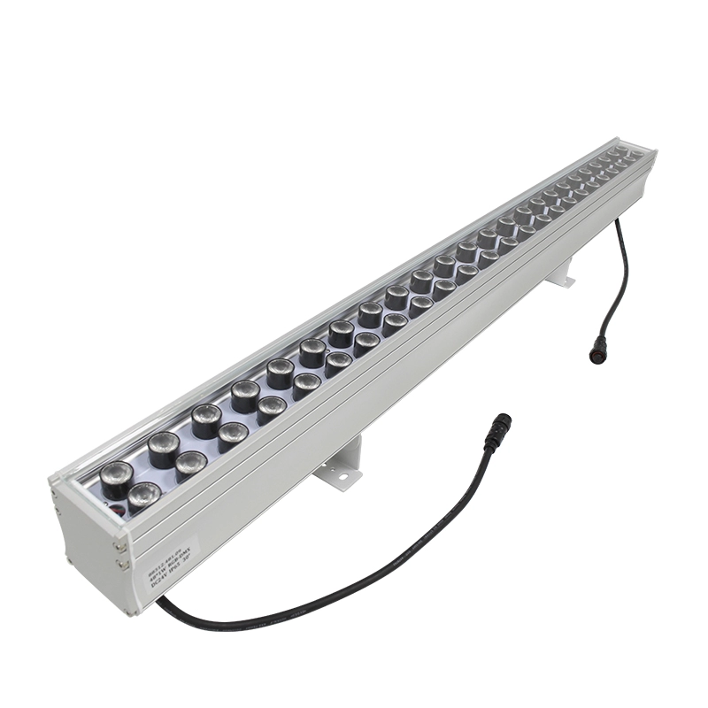 Lavadora de parede LED IP65 48x1W com controlador DMX