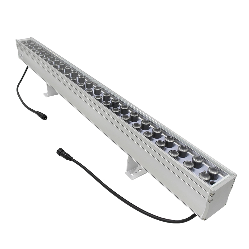 Lavadora de parede LED IP65 48x1W com controlador DMX