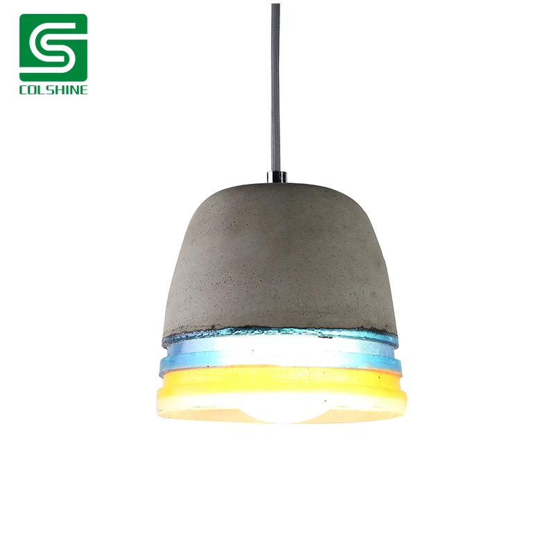 Luzes pendentes de cimento moderna lâmpada pendente de concreto industrial