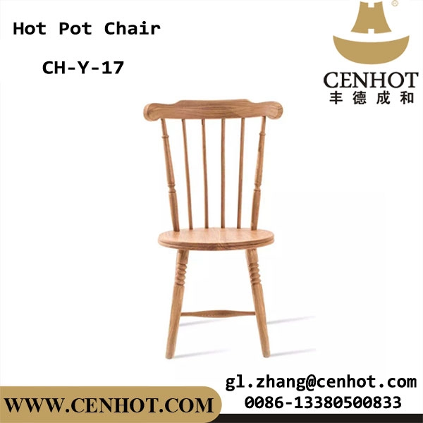 Cadeiras de madeira de restaurante comercial CENHOT para hotpot ou churrasco