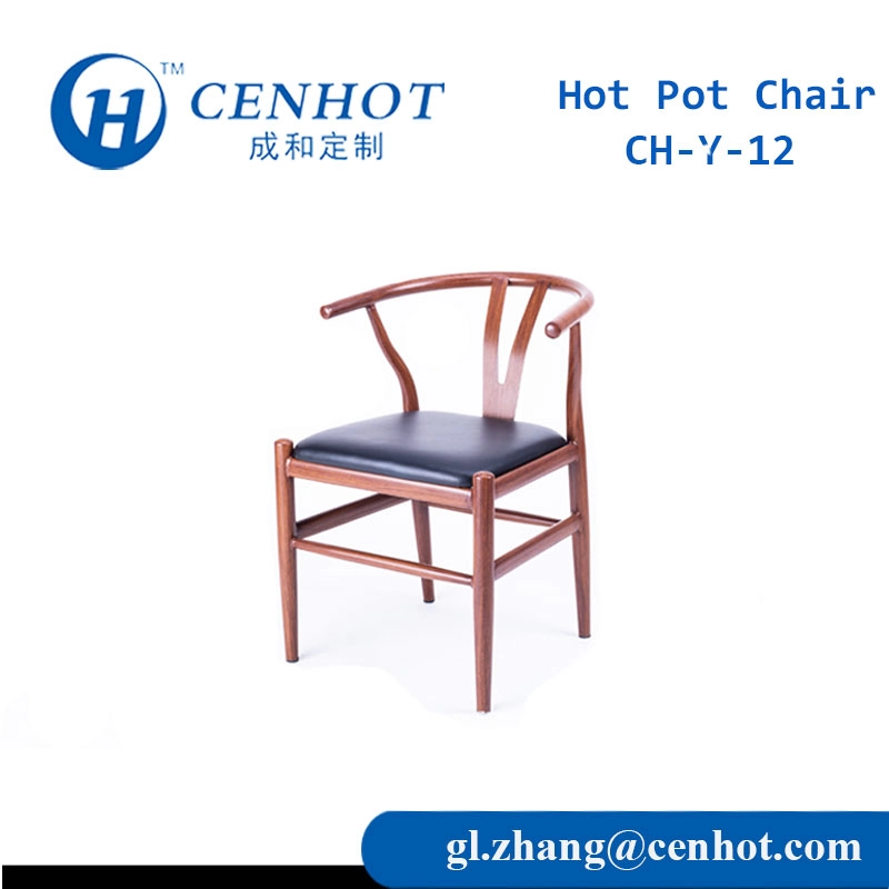 Fabricantes de móveis para assentos de cadeiras de restaurante internas pretas - CENHOT