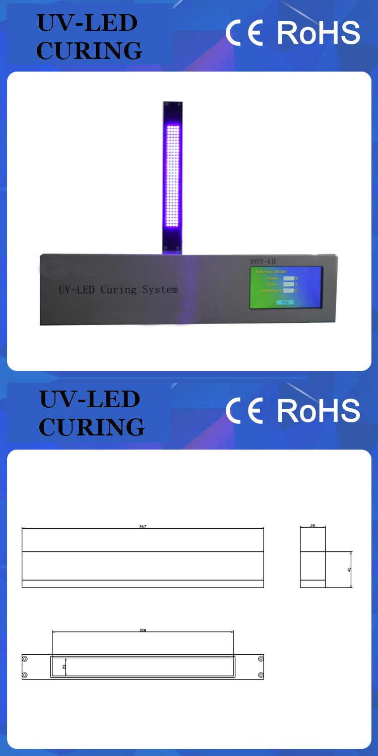 sistema de cura UV do diodo emissor de luz da pintura 395nm