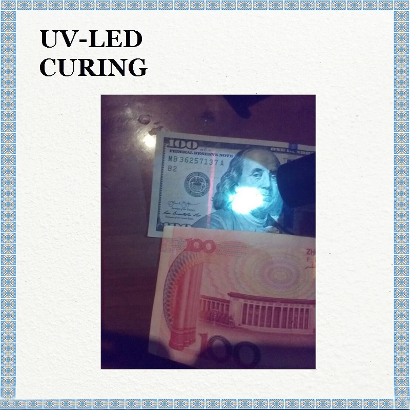 Lanterna UV importada do Japão NICHIA UV 365nm para identificação de segurança de fluorescência
