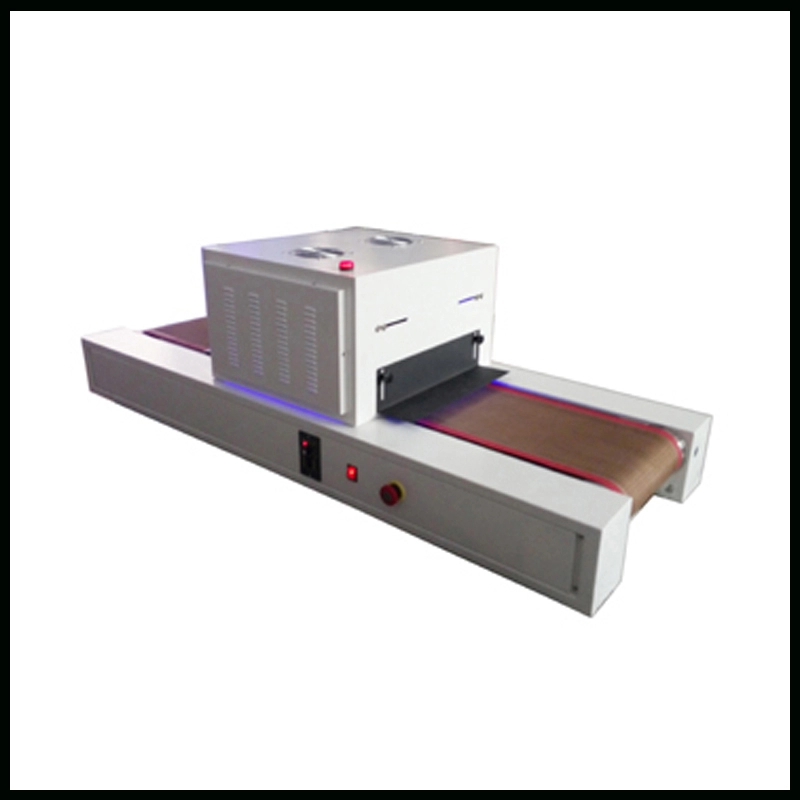 Sistema de cura de LED UV com economia de energia com transportador de mesa para impressão