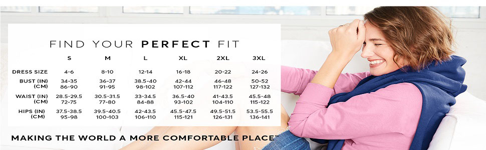Athletic Pants Size Table