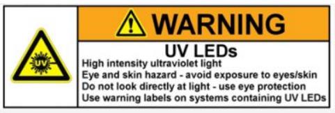 Chip LED UV de alta eficiência