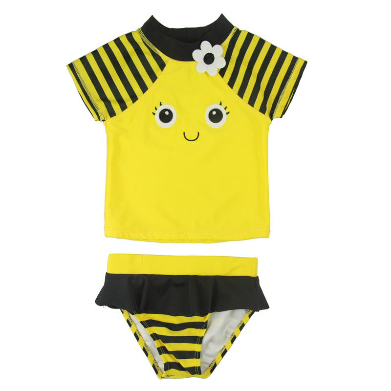 Lovely Bee girls rash guard 