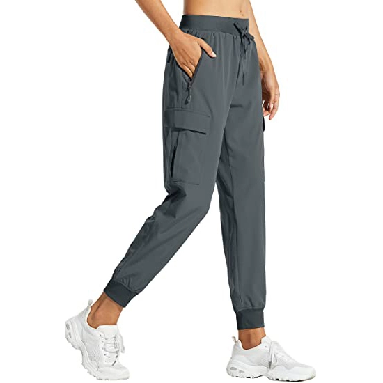 Calças joggers femininas leves de secagem rápida Calças esportivas casuais para atividades ao ar livre