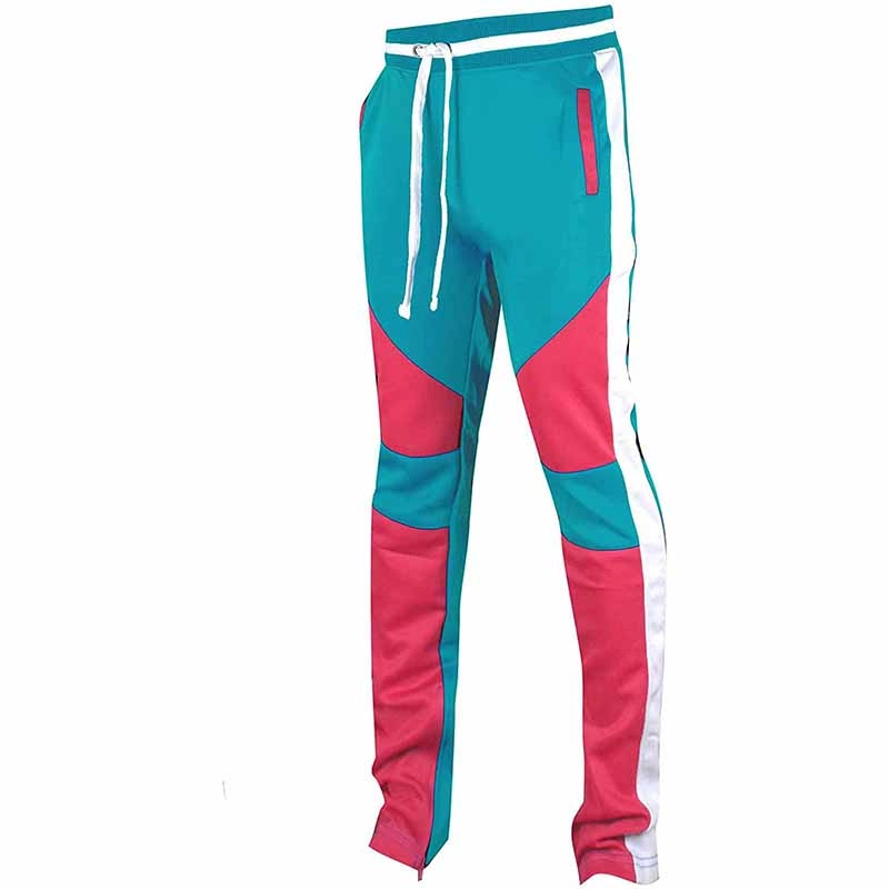Calça masculina Hip Hop Premium Slim Fit - Calça jogger atlética com fita lateral