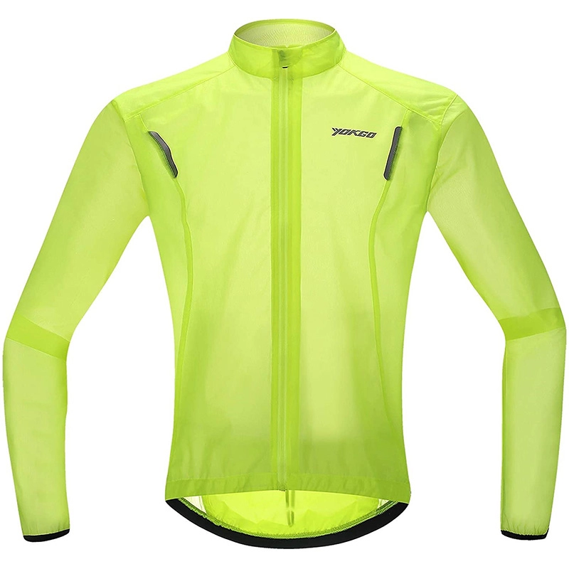 Jaquetas de ciclismo masculinas, blusão de chuva para homens, camisa reflexiva de corrida