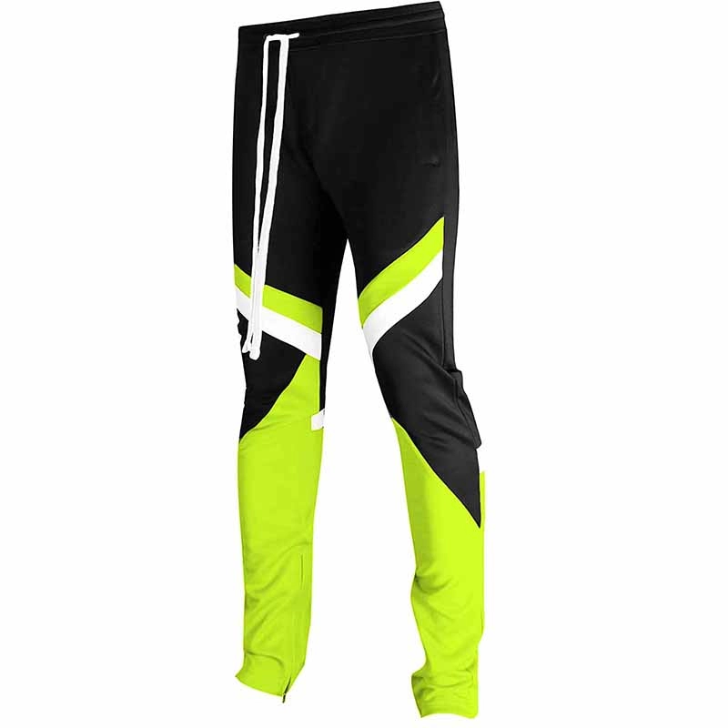 Calça masculina Hip Hop Premium Slim Fit - Calça jogger atlética com fita lateral