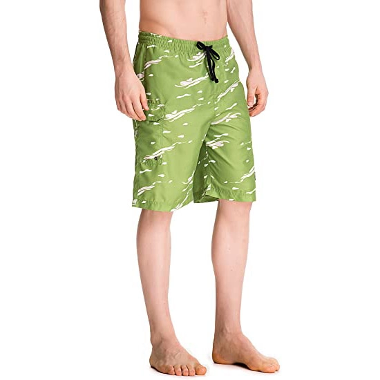 Calções de banho leves masculinos shorts de praia de secagem rápida