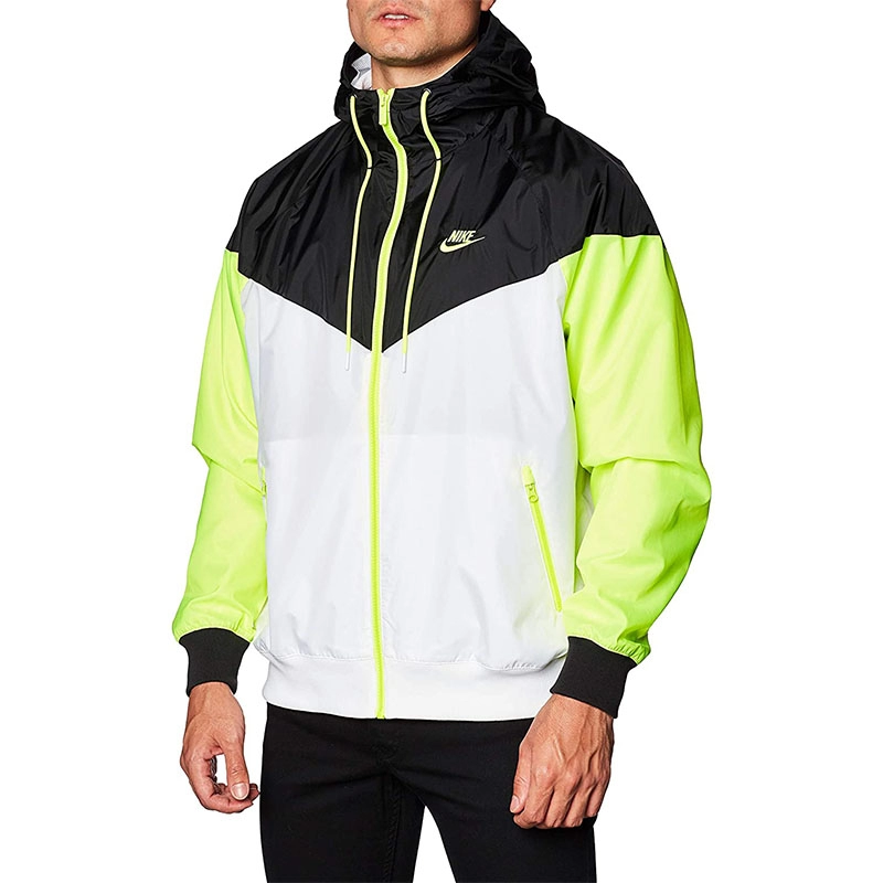 Jaqueta masculina esportiva com capuz Windrunner para o verão