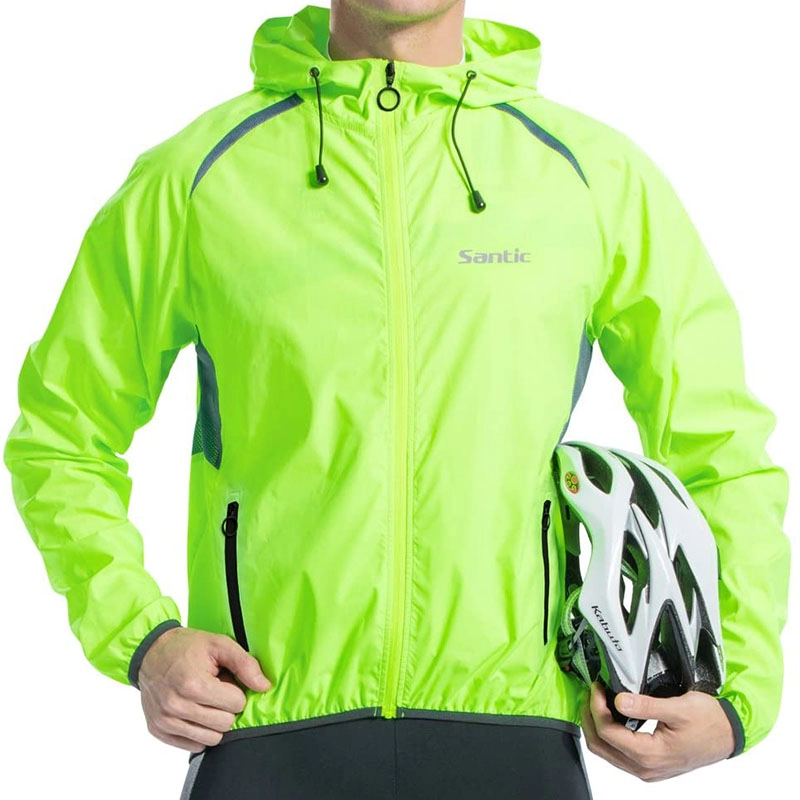 Jaqueta masculina de ciclismo à prova de vento com proteção UV manga longa casaco vento