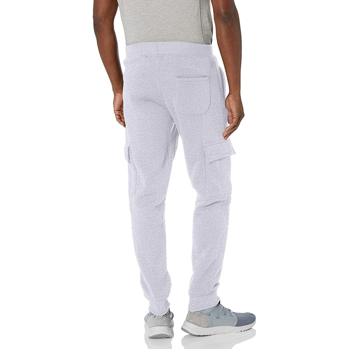 Calça de moletom masculina básica jogger com cordão para treino de corrida calça atlética