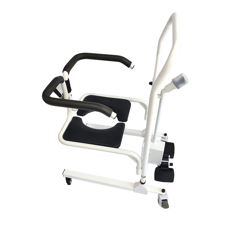 Equipamento de toalete elétrico portátil médico de fácil movimentação hidráulica cadeira de rodas de transferência de enfermagem cadeira de cômoda paciente