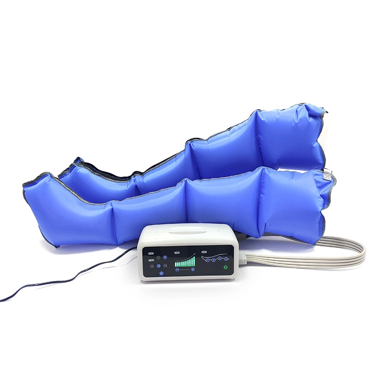 Novo equipamento de terapia de compressão de pressão de ar portátil máquina de massagem de recuperação esportiva botas massageadoras de pernas