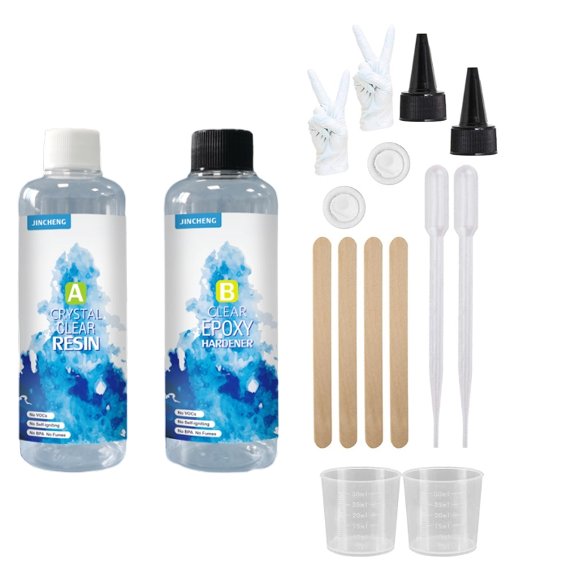 Kit de resina epóxi Bearals Crystal Clear 2 partes para artesanato