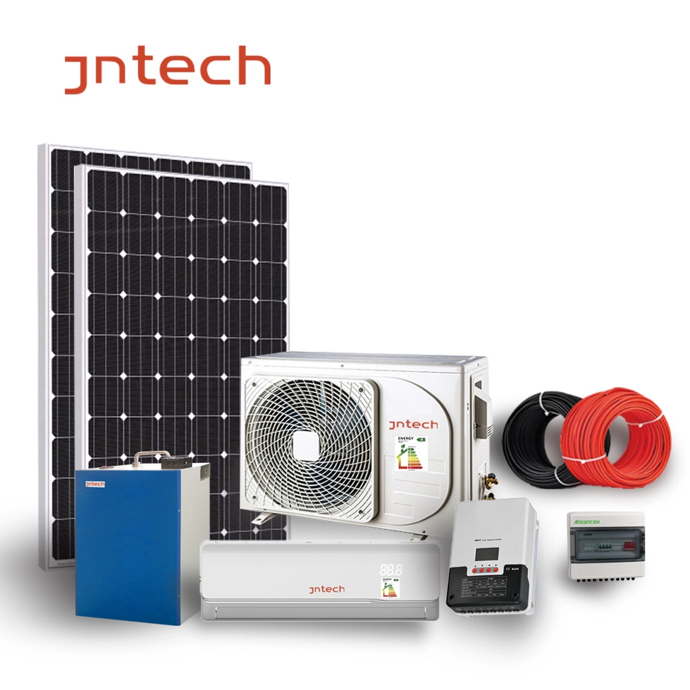 JNTECH híbrido alimentado por energia solar AC + DC fácil instalação Solar Ar Condicionado