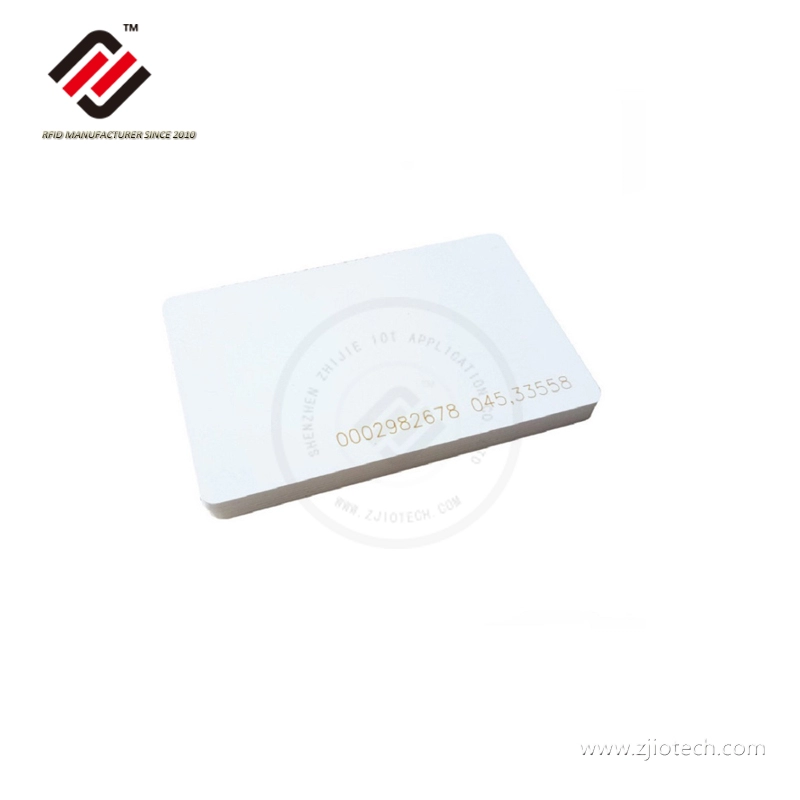 Cartão RFID em branco de PVC 125KHz LF imprimível
