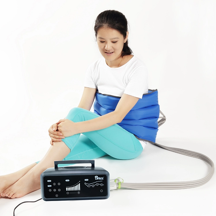 Novo equipamento de terapia de compressão de pressão de ar portátil máquina de massagem de recuperação esportiva botas massageadoras de pernas