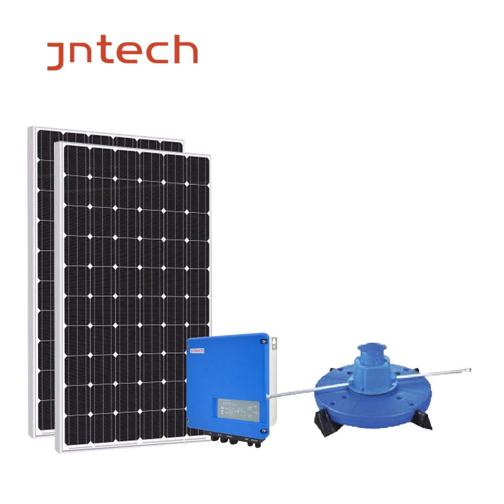 JNTECH sistema de aeração solar aerador de roda de pás de peixe aerador solar para aquicultura