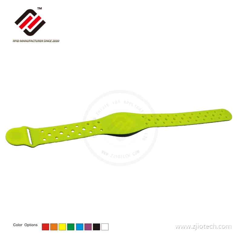 Pulseira RFID Starp de malha de silicone impressa com fecho de botão