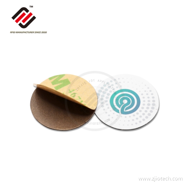 Etiqueta NFC de PVC rígido anti-metal 13,56 MHz