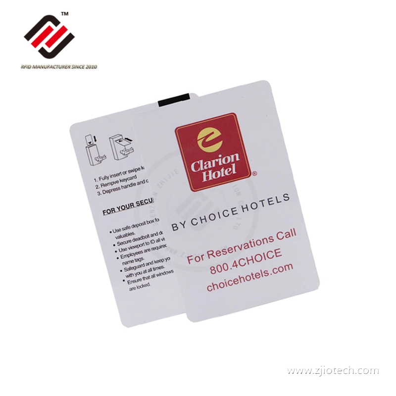 Cartão RFID de acesso de controle de hotel impresso para bloqueio RF Orbita