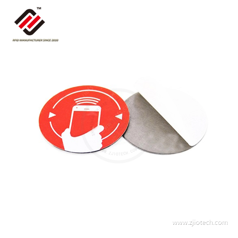 Adesivo anti-metal NTAG215 RFID de impressão personalizada