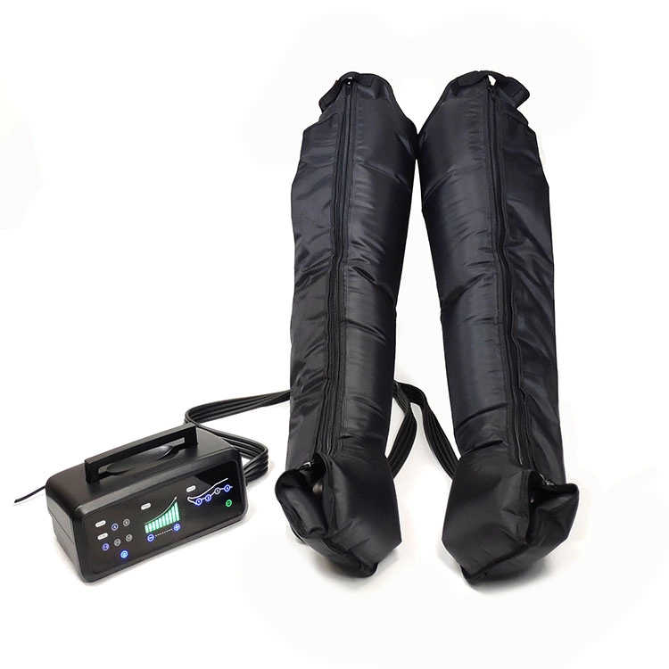 Novo equipamento de terapia de compressão de pressão de ar portátil botas de recuperação esportiva máquina de massagem pé e perna massageador