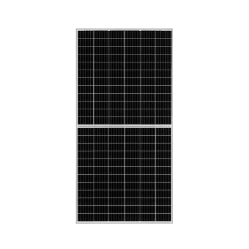 Painéis solares de 420 W 72 células MBB Bifacial PERC Módulo de vidro duplo de meia célula 10