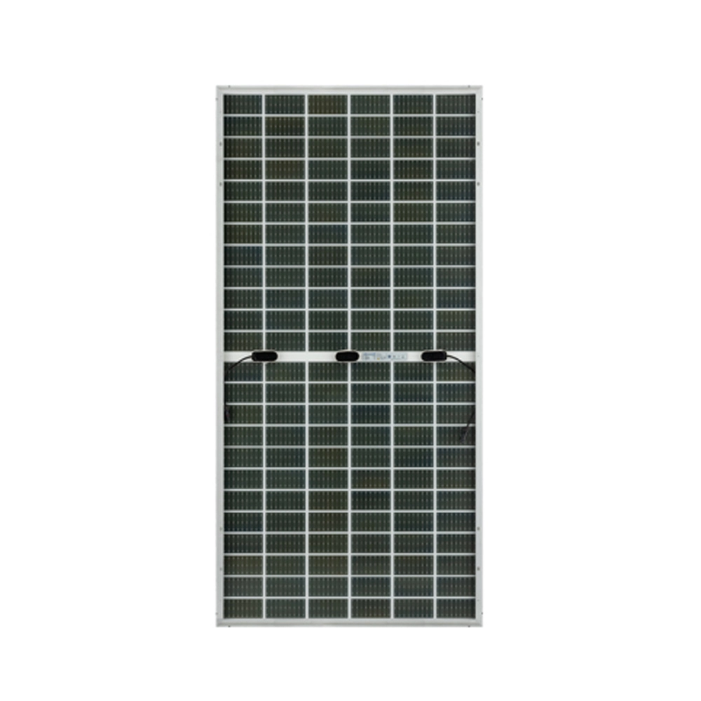 Painéis solares de 420 W 72 células MBB Bifacial PERC Módulo de vidro duplo de meia célula 10