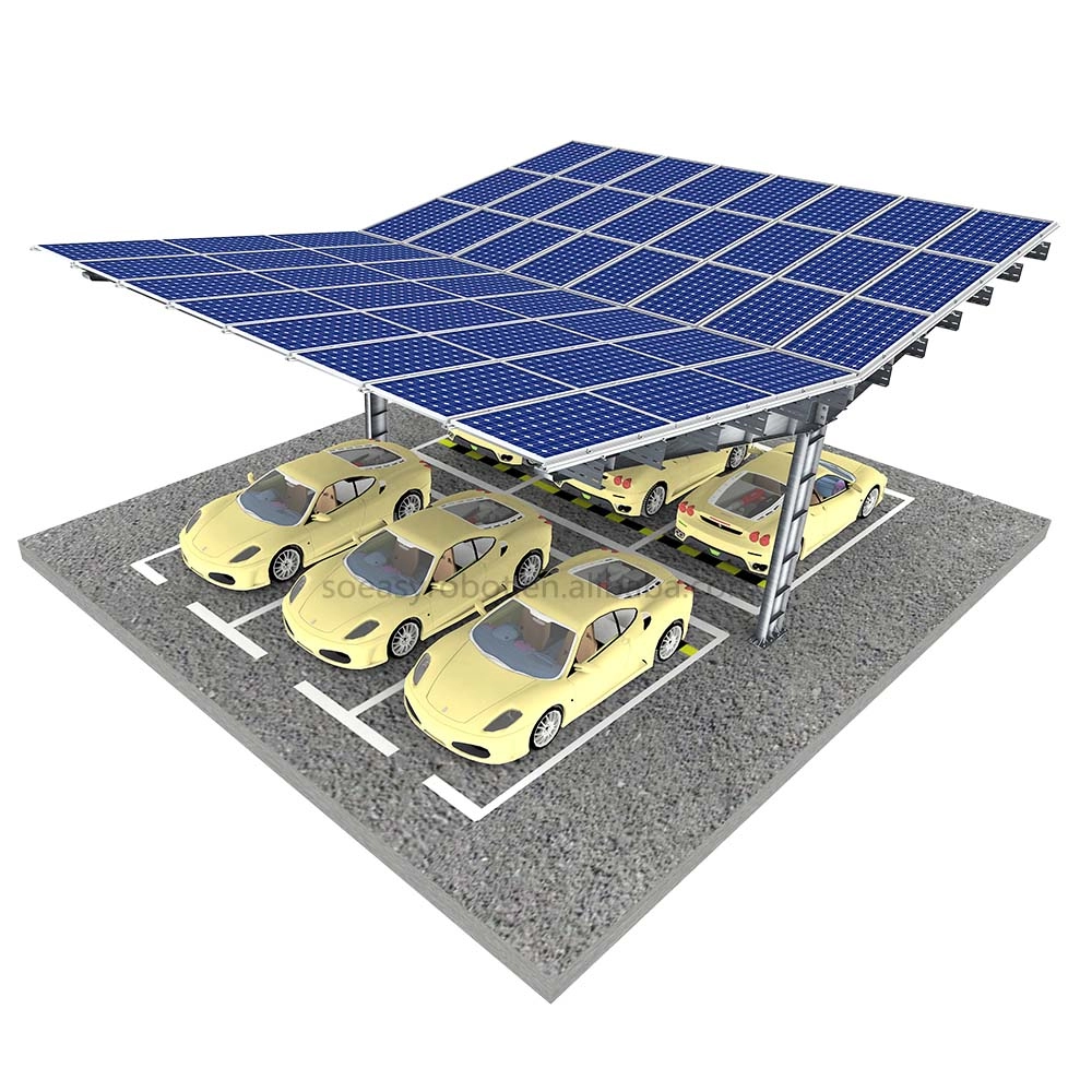 Sistema de montagem de garagem solar fotovoltaica pré-fabricado