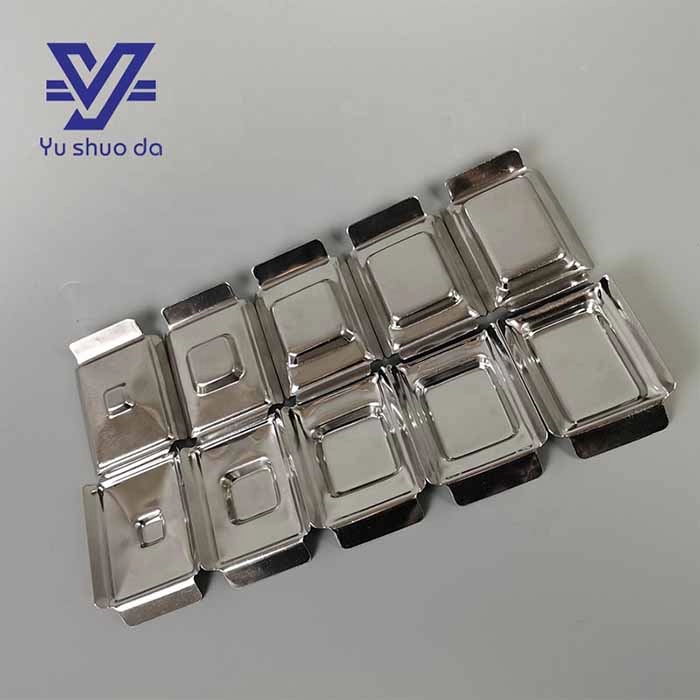 Cassetes de consumíveis de laboratório moldes de base de incorporação de tecido de aço inoxidável