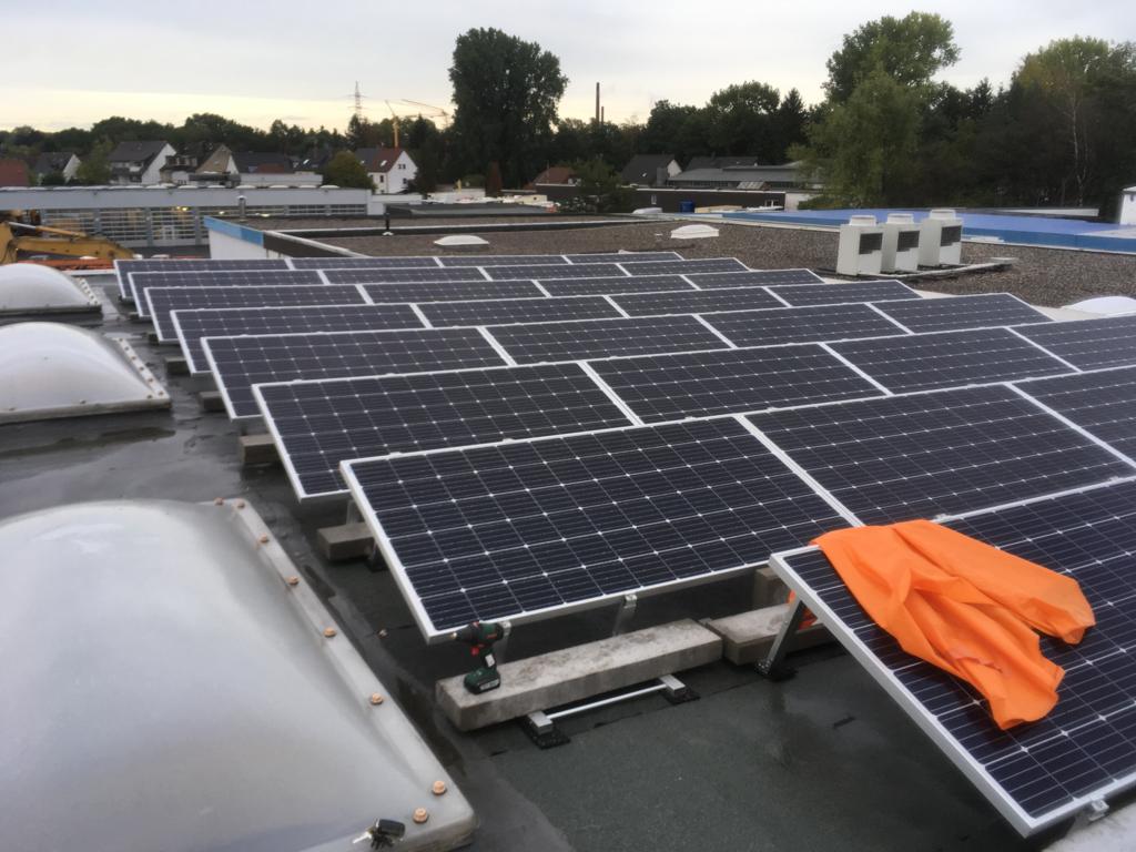 photovoltaic solar bracket rooftop residential project