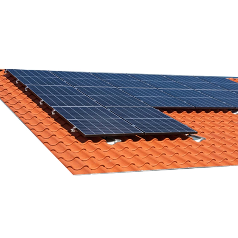 estrutura de montagem de telhado de telha solar fotovoltaica residencial
