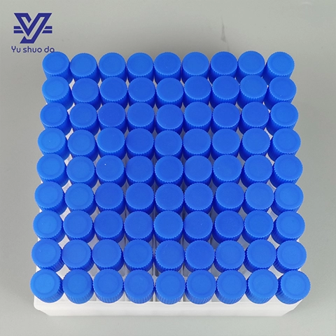 Caixa de congelamento de armazenamento de tubos criotubos de plástico 2ml 100 poços