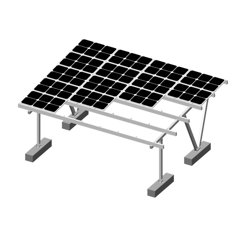 Solução de montagem de garagem solar não impermeabilizante