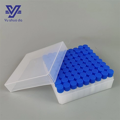 Caixa de congelamento de armazenamento de tubos criotubos de plástico 2ml 100 poços