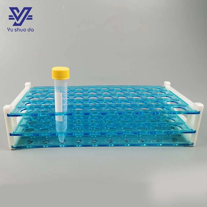 Suporte de tubo de centrífuga destacável para tubo de ensaio de 3 camadas de laboratório de 10 ml