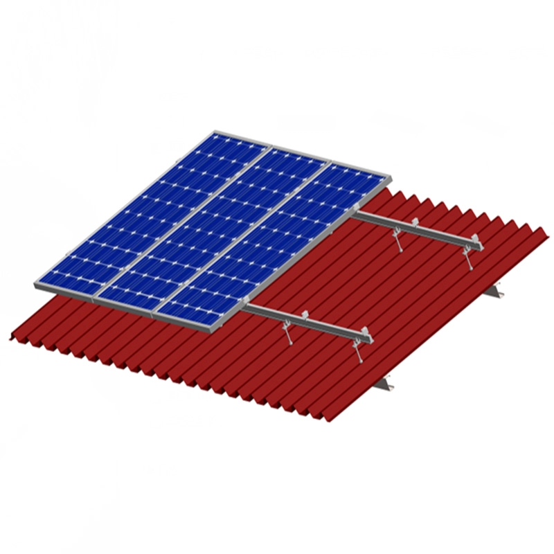 Suporte de suporte de telhas solares de sistema de painel de telhado de montagem 100kw