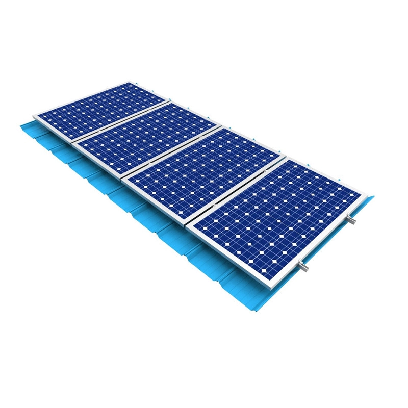 Solução de braçadeira de telhado de metal solar