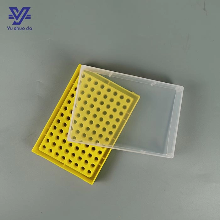 Caixa de tubo de centrífuga multiuso de plástico de laboratório de tubo de ensaio de 0,2 ml